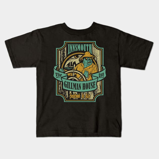 Gillman House Kids T-Shirt by heartattackjack